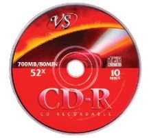 Диски VS CD-R 80 52x конверт/5 (VSCDRK501) (620052)