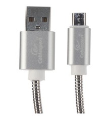 Cablexpert Кабель USB 2.0 CC-G-mUSB02S-0.5M AM/microB, серия Gold, длина 0.5м, серебро, блистер