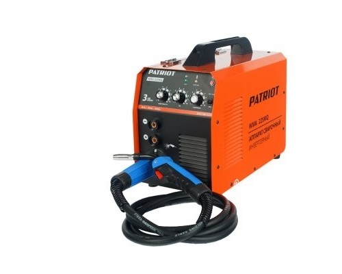 [Сварочное оборудование, Инверторы] PATRIOT WMA 225MQ MIG/MAG/MMA Полуавтомат сварочный инверторный [605301755] { MIG: 40-220А; сварочный ток в режиме MMA: 40-220А; ПВ }