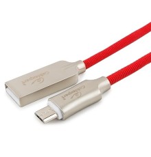 Cablexpert Кабель USB 2.0 CC-P-mUSB02R-1.8M AM/microB, серия Platinum, длина 1.8м, красный, блистер