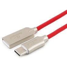 Cablexpert Кабель USB 2.0 CC-P-USBC02R-1.8M AM/Type-C, серия Platinum, длина 1.8м, красный, блистер