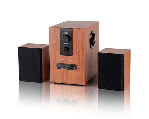 [Колонки] Dialog Progressive AP-150 BROWN - колонки 2.1, 10W+2*5W RMS, USB+SD reader
