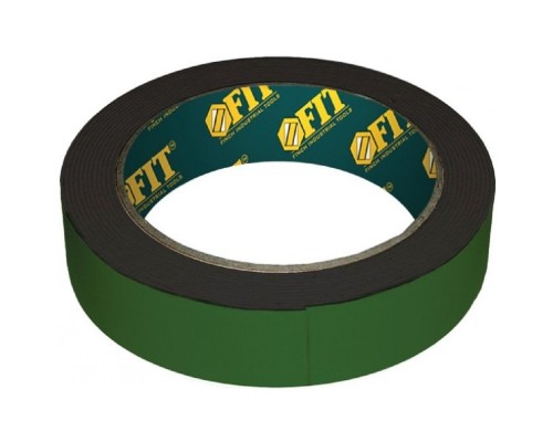 [Штукатурно-малярный инструмент] FIT IT Лента клеящая, 2-х сторонняя монтажная,на вспененной основе, с полимерной подложкой, 25 мм х 5 м [11797]