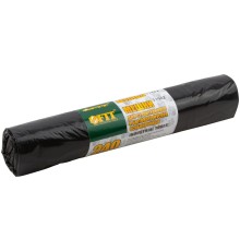 FIT РОС Мешки для строительного мусора, ПВД особопрочные, 240 л, 900х1400 мм, толщина 35 мкм, 10 шт.  [11942]