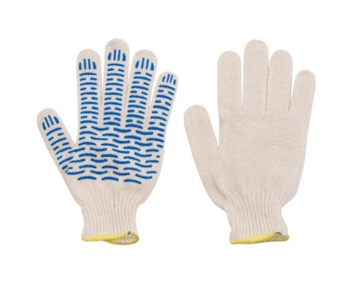 [Перчатки] РОС Перчатки вязаные (4 нити), х/б c ПВХ, 10 класс вязки, 