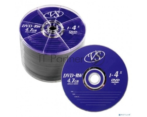 Диск DVD-RW VS (PERFEO) 4.7 Gb, 4x, Bulk (50), (50/600). Диск DVD-RW VS (PERFEO) 4.7 Gb, 4x, Bulk (50), (50/600).