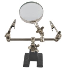 КУРС Зажим для пайки с лупой ( Пост монтажный 