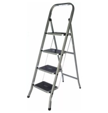 FIT РОС Лестница-стремянка стальная, 4 широкие ступени, Н=129 см, вес 6,25 кг [65383]