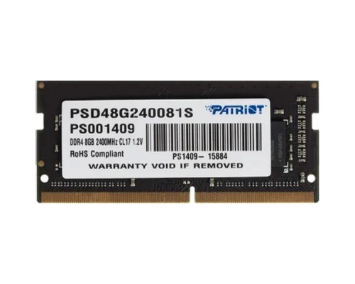 [Модуль памяти] Patriot DDR4 SODIMM 8GB PSD48G240081S PC4-19200, 2400MHz