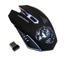 Мышь MROG-15UR Nakatomi Gaming RF 2.4G Optical - игровая, аккумулятор, 6 кнопок+ролик, 7ми цветная подсветка