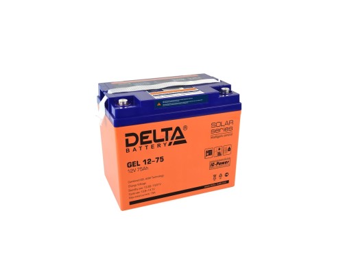 [батареи] Delta GEL 12-75 (75 Ач, 12В) свинцово- кислотный аккумулятор  