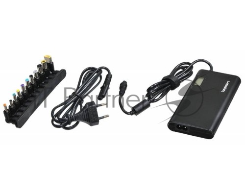 Блок питания Ippon SD90U автоматический 90W 15V-19.5V 10-connectors 1xUSB 2.1A от бытовой электросети LСD индикатор