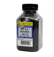 Content Тонер для LJ 2035/2055, Тип 3.6, Bk, 120 г, банка