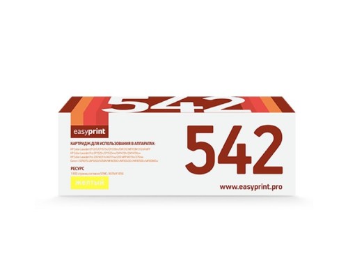 [Расходные материалы] EasyPrint  CB542A/CE322A/CF212A/Canon 716Y/731Y  Картридж (LH-542 U) для HP CLJ CP1215/CP1515/CP1525/CM1415/Pro 200 M251/M276 (1800 стр.) жёлтый, с чипом