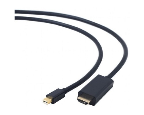 [кабели] Cablexpert Кабель mDP-HDMI, 20M/19M, 1.8м, черный, позол.разъемы, пакет (CC-mDP-HDMI-6)