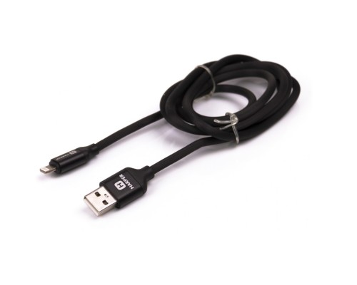 [кабели] Harper Силиконовый Кабель для зарядки и синхронизации USB - Lightning,SCH-530 black (1м, способны заряжать устройства до 2х ампер)