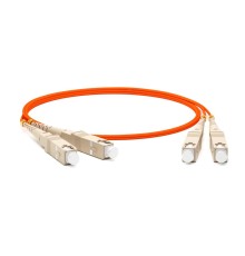 Hyperline FC-D2-50-SC/­PR-SC/­PR-H-3M-LSZH-OR Патч-корд волоконно-оптический (шнур) MM 50/­125, SC-SC, 2.0 мм, duplex, LSZH, 3 м