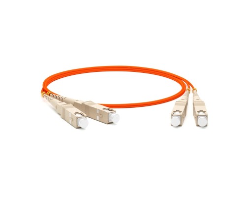 [Патч-корд] Hyperline FC-D2-50-SC/­PR-SC/­PR-H-3M-LSZH-OR Патч-корд волоконно-оптический (шнур) MM 50/­125, SC-SC, 2.0 мм, duplex, LSZH, 3 м