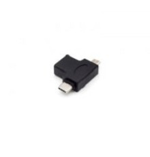 KS-is KS-360 Адаптер OTG 2 в 1 USB F в microUSB M/USB Type C M