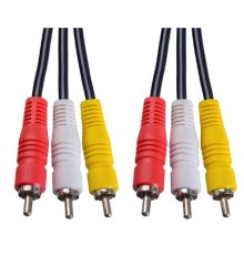 PERFEO Кабель 3xRCA вилка - 3xRCA вилка, длина 1 м. (R3102)