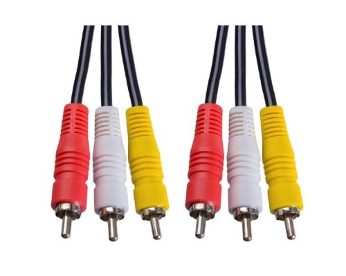 [кабели] PERFEO Кабель 3xRCA вилка - 3xRCA вилка, длина 3 м. (R3104)