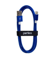 PERFEO Кабель для iPhone, USB - 8 PIN (Lightning), синий, длина 1 м. (I4311)