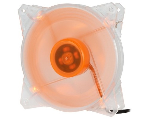 [вентилятор] CROWN Вентилятор для компьютерного корпуса CMCF-12025S-1213 (120*120*25мм;Оранжевый 4LED;1500 об/мин;35CFM;20Дб;Подшипник скольжения;3pin+MOLEX(папа-мама) 40+10см)