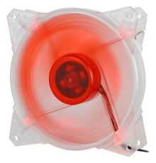 CROWN Вентилятор для компьютерного корпуса CMCF-12025S-1210 (120*120*25мм;Красный 4LED;1500 об/мин;35CFM;20Дб;Подшипник скольжения;3pin+MOLEX(папа-мама) 40+10см)