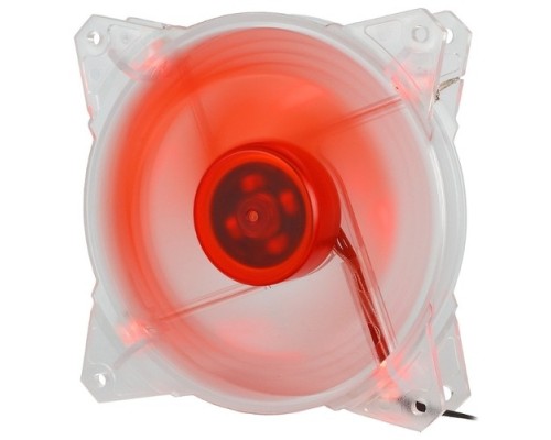 [вентилятор] CROWN Вентилятор для компьютерного корпуса CMCF-12025S-1210 (120*120*25мм;Красный 4LED;1500 об/мин;35CFM;20Дб;Подшипник скольжения;3pin+MOLEX(папа-мама) 40+10см)