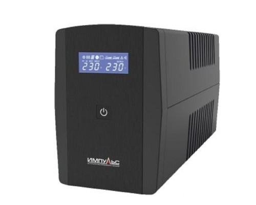 [Импульс] Импульс ИБП Юниор Смарт 600 {600 ВА/360 Вт, LED, SCHUKOx2, ~230В, АКБ 1х7Ач} {без USB} {JS60113]