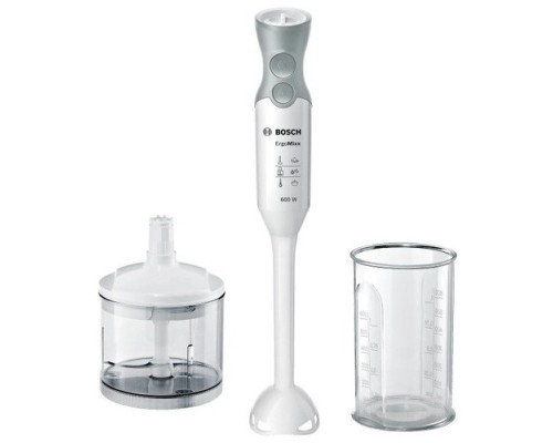 [Блендер] BOSCH MSM66020 Блендер погружной, 600 Вт, белый/ серый