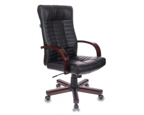 [Офисное кресло или стул] Кресло руководителя Бюрократ KB-10/WALNUT черный искусственная кожа крестовина металл [1034886]