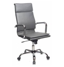 Кресло руководителя Бюрократ CH-993/grey серый искусственная кожа крестовина хром [813060]