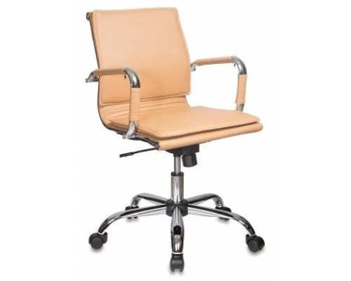 [Офисное кресло или стул] Кресло руководителя Бюрократ CH-993-Low/Camel низкая спинка светло-коричневый искусственная кожа кре [664070]