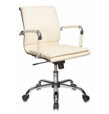 Кресло руководителя Бюрократ CH-993-Low/Ivory низкая спинка слоновая кость искусственная кожа кресто [664071]