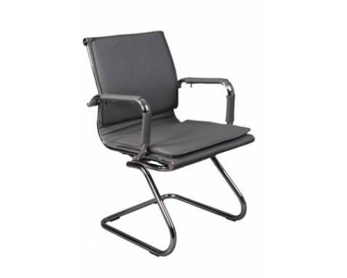 [Офисное кресло или стул] Кресло Бюрократ CH-993-Low-V/grey низкая спинка серый искусственная кожа [813067]