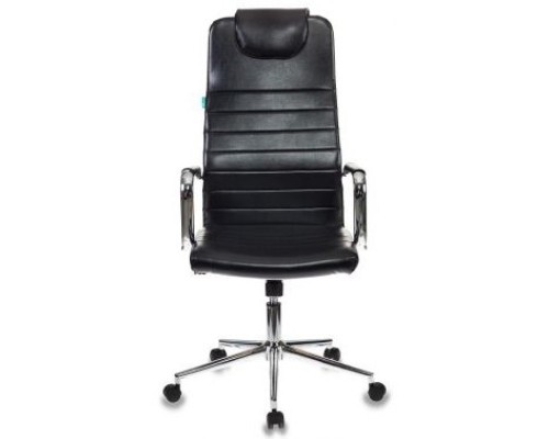 [Офисное кресло или стул] Кресло руководителя Бюрократ KB-9/ECO черный искусственная кожа крестовина хром[1008639]