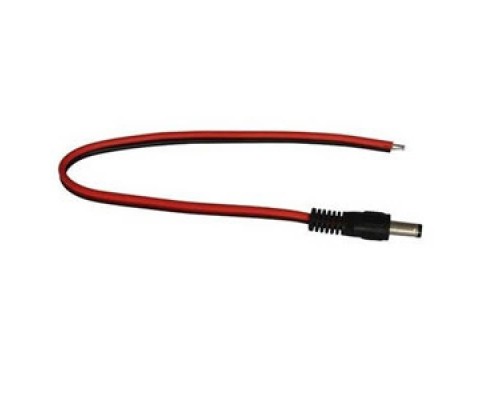 [Rexant Кнопки, тумблеры, клавишные выключатели] Rexant 14-0313 Разъем питания штекер 2.1х5.5x10 мм с проводом 20 см (упаковка 50 шт)