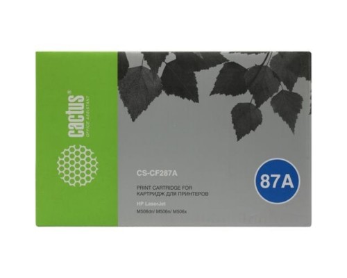 [расходные материалы] CACTUS CF287A Картридж для HP LJ M506dn/M506n/M506x (9000стр.) с чипом