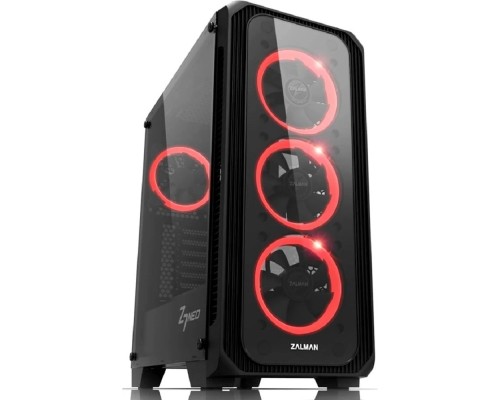 [Корпус] MidiTower Zalman Z7 NEO  Black без БП { боковое окно, ATX} 