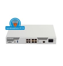 ELTEX ESR-100 FSTEC Межсетевой экран A4, 4xCombo 10/100/1000BASE-T/1000BASE-X SFP, 1xUSB 2.0, 1xUSB3.0, 1 слот для SD-карт, 4 ГБ RAM, 1 ГБ NAND-Flash, 220 В AC
