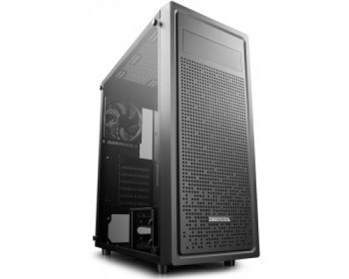 [Корпус] Deepcool E-SHIELD ATX, Стекл. боковая панель, Black, без БП