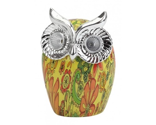 [садовые фонари] ЭРА Б0038494 ERAFYS01-01 ЭРА Садовый светильник Филин на солнечной батарее, полистоун, 16 см . 