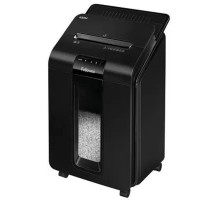Fellowes Шредер AutoMax 100M FS-4629201 {(секр.P-4)/минирезка/100лист./23лтр./Уничт:скрепки, скобы, пл.карты,автореверс}