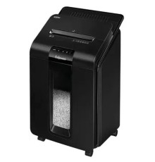 Fellowes Шредер AutoMax 100M FS-4629201 {(секр.P-4)/минирезка/100лист./23лтр./Уничт:скрепки, скобы, пл.карты,автореверс}