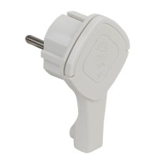 ЭРА Б0026331 Вилка ультраплоская V5(U) c/з 16A с кольцом белая