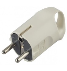 ЭРА Б0019186 Вилка V3 c/з 16A с кольцом непрямой ввод белая