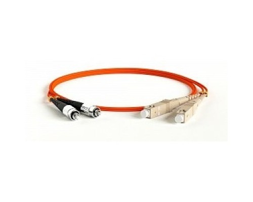 [Патч-корд] Hyperline FC-D2-50-FC/­PR-SC/­PR-H-1M-LSZH-OR Патч-корд волоконно-оптический (шнур) MM 50/­125, FC-SC, 2.0 мм, duplex, LSZH, 1 м