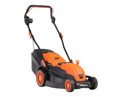 [Газонокосилка] PATRIOT PT 2043E Газонокосилка электрическая [512309236] { 2.0кВт, 43см, плавный пуск, травосборник 50л пластиковый, мульчирование }