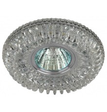 Эра Б0036479 DK LD34 SL/WH Светильник декор со светодиодной подсветкой MR16, прозрачный